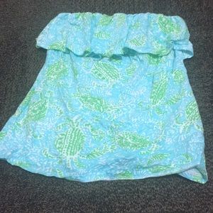 CLOSET CLOSING Strapless Lilly Pulitzer top
